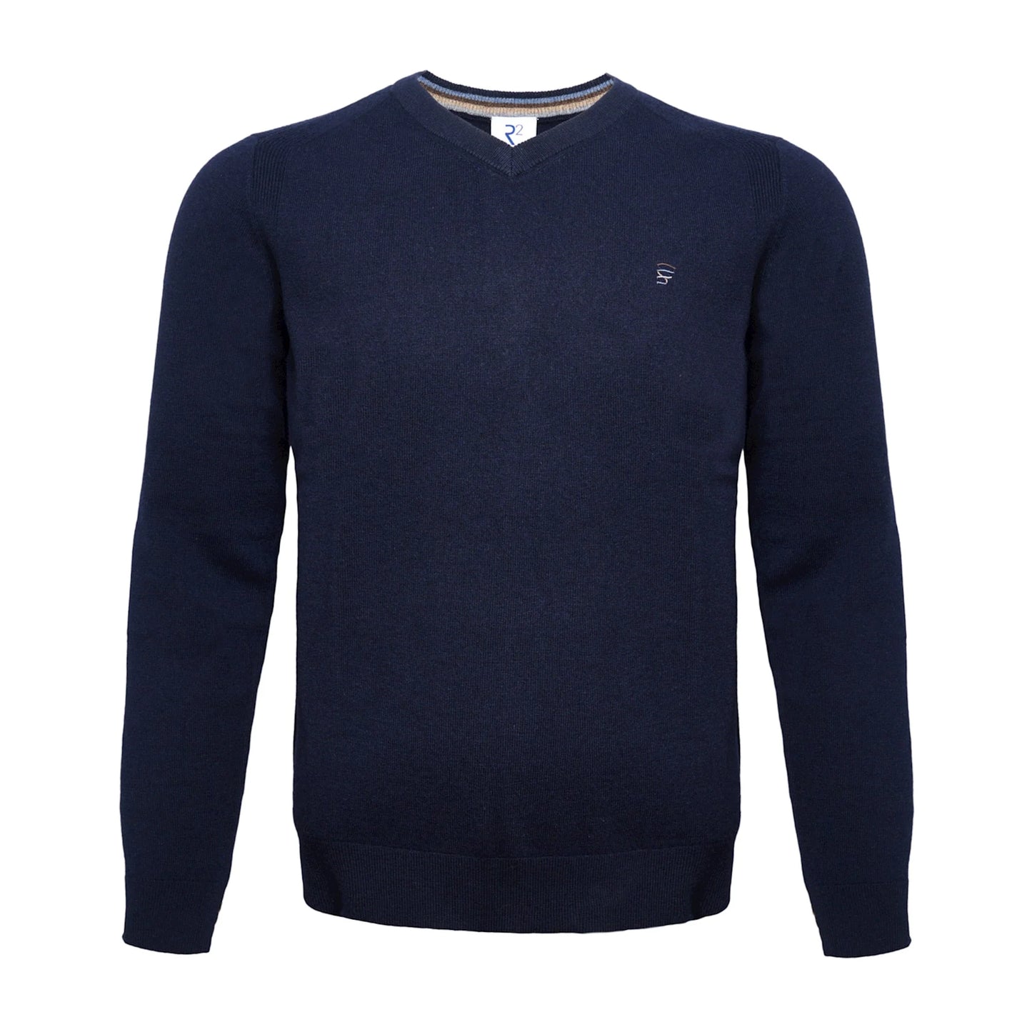 R2 Navy V-Neck Pullover for Men - Classic & Comfortable Knitwear