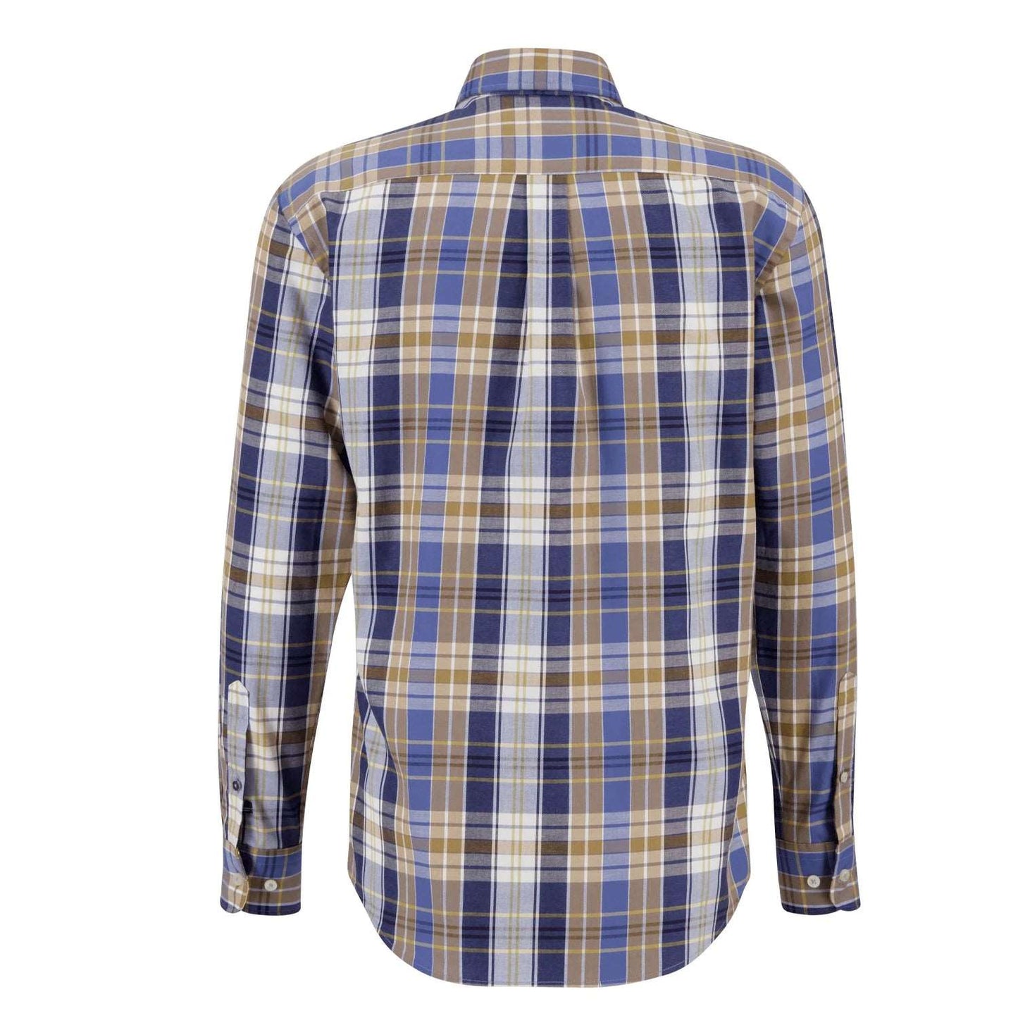 Fynch-Hatton Men's Long Sleeve Check Shirt Camel