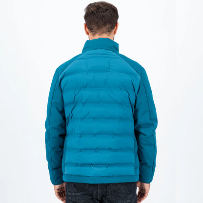 Fynch-Hatton Dark Teal Soft Zip Up Jacket with Practical Pockets