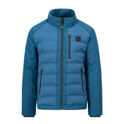 Fynch-Hatton Dark Teal Soft Zip Up Jacket with Practical Pockets