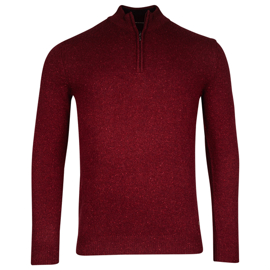 Baileys Deep Red Men’s Quarter-Zip Knit Sweater