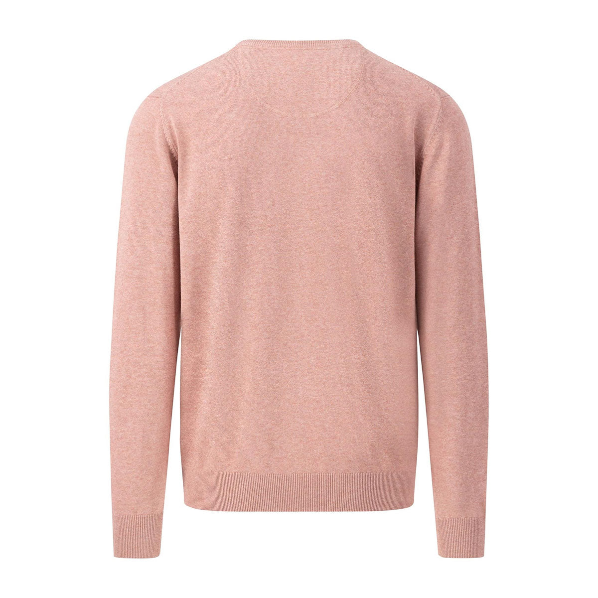 Fynch Hatton Men's Pink O-Neck Sweater Superfine Cotton