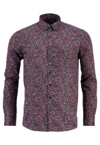 Fynch-Hatton Winter Prints Minimals Long Sleeve Shirt