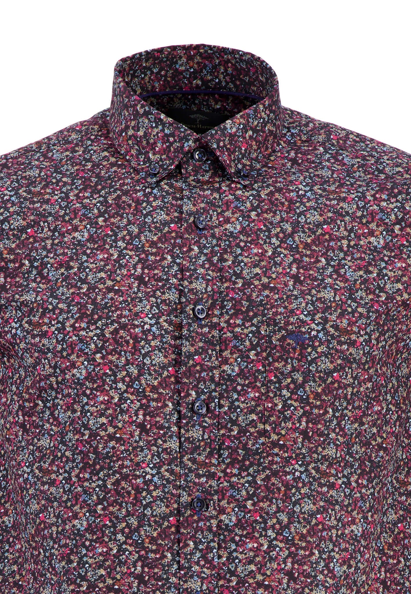 Fynch-Hatton Winter Prints Minimals Long Sleeve Shirt