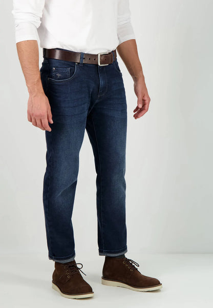 Fynch-Hatton Superstretch Jeans Dark Blue Denim