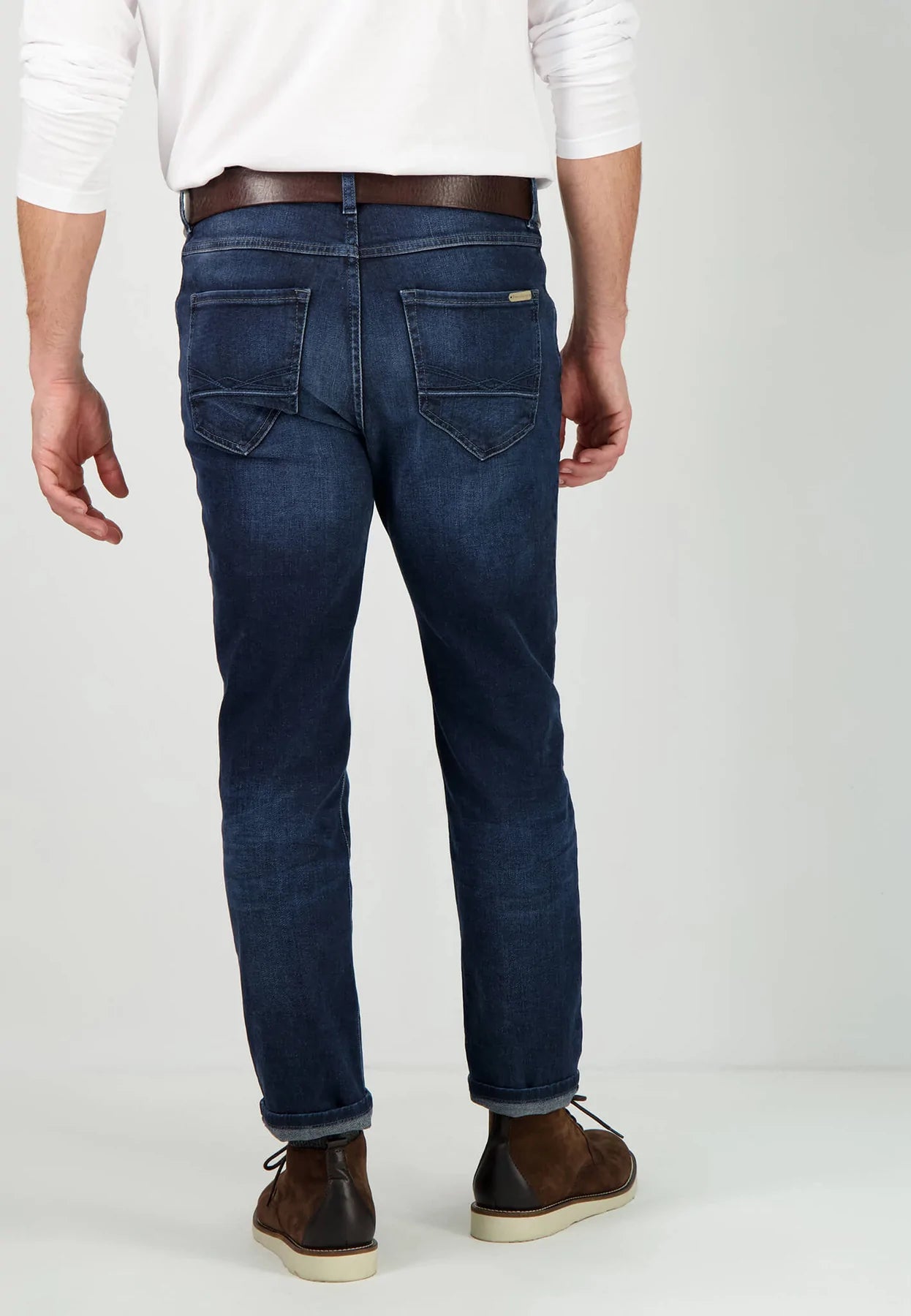 Fynch-Hatton Superstretch Jeans Dark Blue Denim