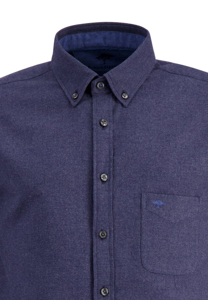 Fynch-Hatton Soft Flannel shirt Navy